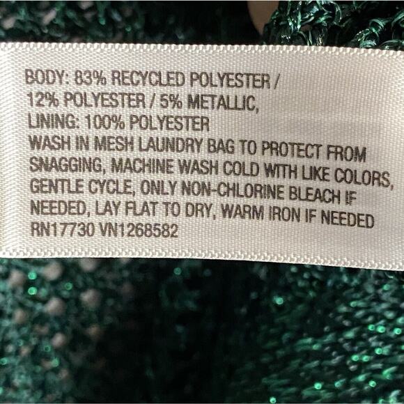 A New Day Openwork Midi Mesh Dress Womens Sm Shiny Glam Party Resortwear Beachy - Picture 6 of 11